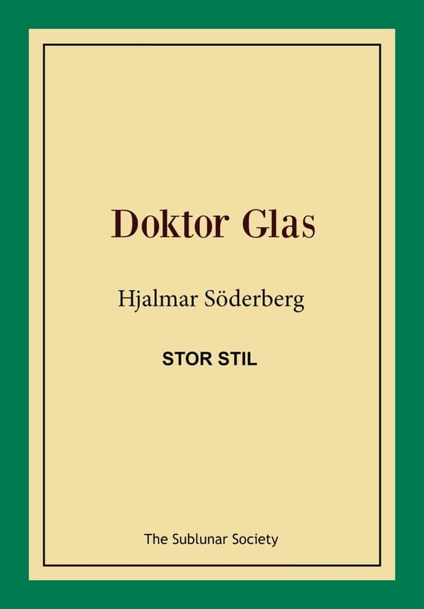Doktor Glas (stor stil) 9789188221384