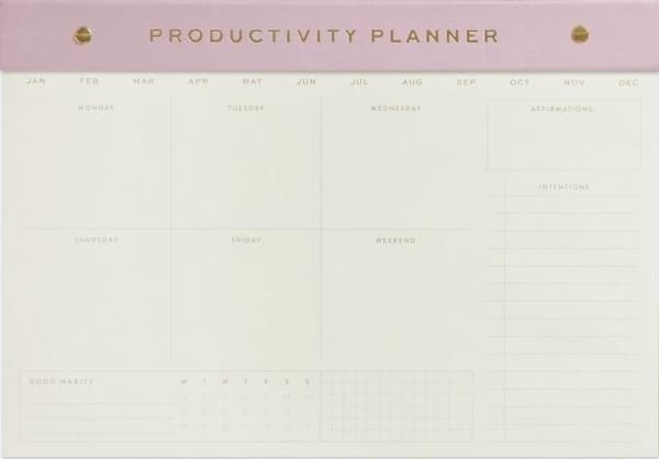 Notatnik na biurko Lilac - Productivity Planner |