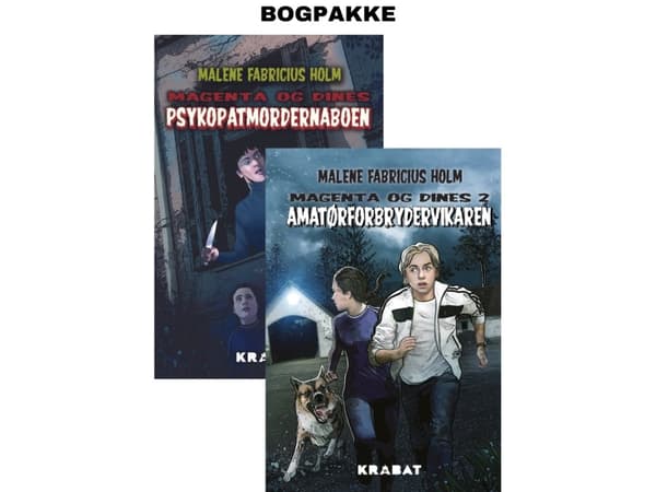 Bogpakke Psykopatmordernaboen og Amatørforbrydervikaren | Malene Fabricius Holm