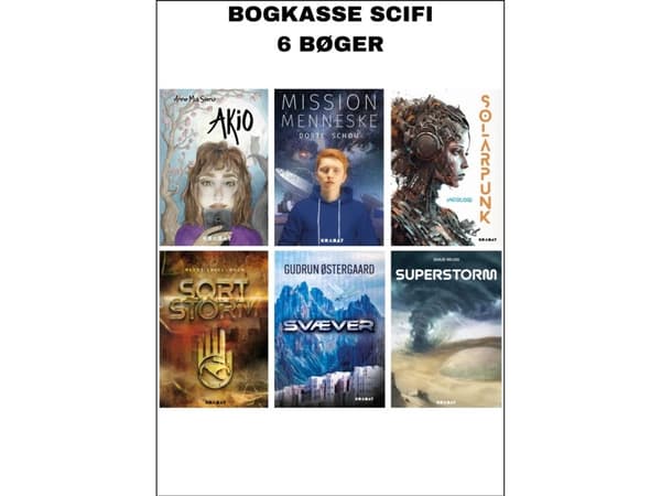 Science fiction bogkasse | Språk: Danska