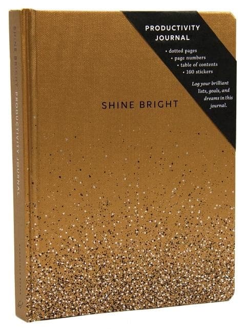 Shine Bright Productivity Journal, Gold 9781452181097