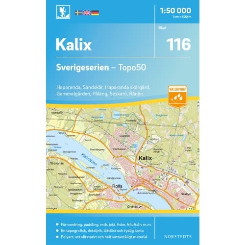 116 Kalix Sverigeserien Topo50 : Skala 1:50 000