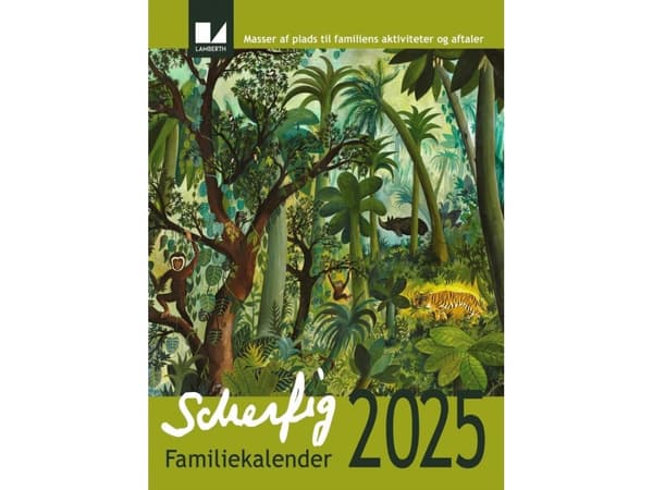 Hans Scherfig familjekalender 2025 | Språk: Danska