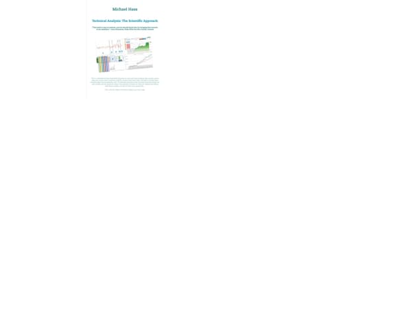 Technical Analysis: The Scientific Approach | Michael Hass;Michael Hass