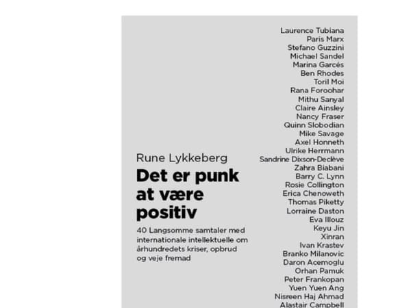 Det er punk at være positiv | Rune Lykkeberg | Språk: Dansk