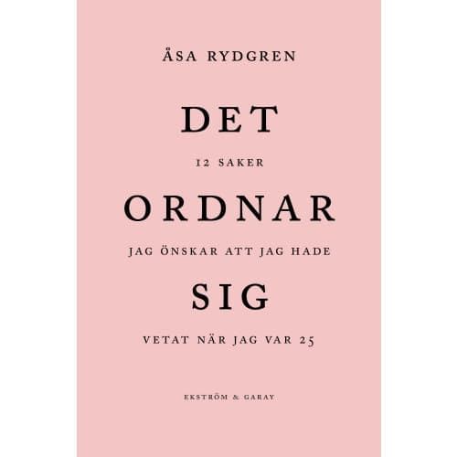 Det ordnar sig (inbunden)