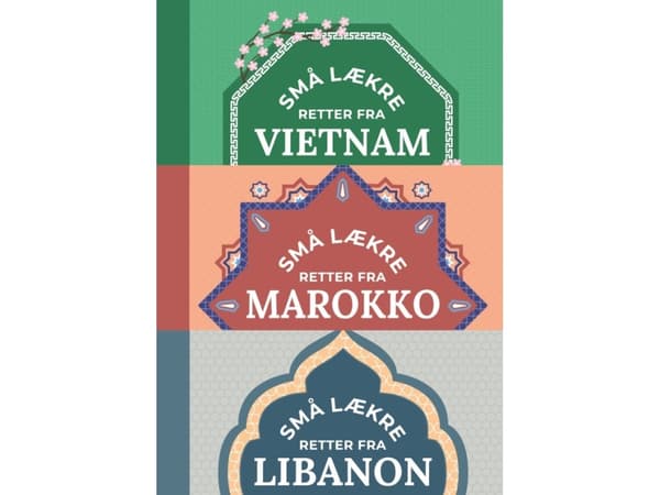3 displays af 10 stk, Små lækre retter fra; Libanon, Marokko og Vietnam | Marianne Magnier-Moreno, Orathay Souksisavanh, Yasmine Aissaoui | Språk: Da