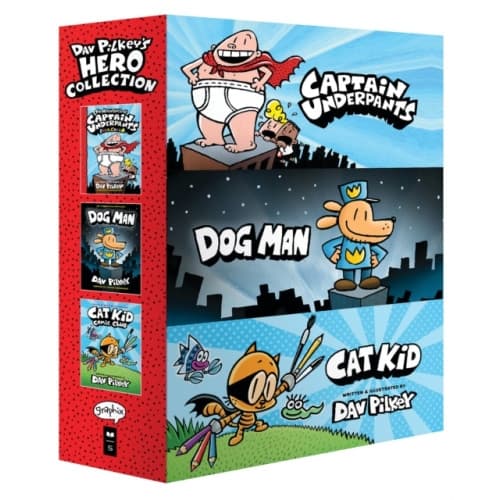 Dav Pilkey's Hero Collection (Captain Underpants #1, Dog Man #1, Cat Kid Comic Club #1) (inbunden, eng)