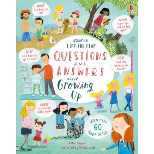 Lift-the-flap Questions and Answers about Growing Up (bok, board book, eng)