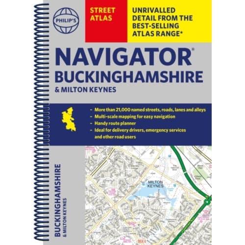 Philip's Navigator Street Atlas Buckinghamshire and Milton Keynes (bok, spiral, eng)