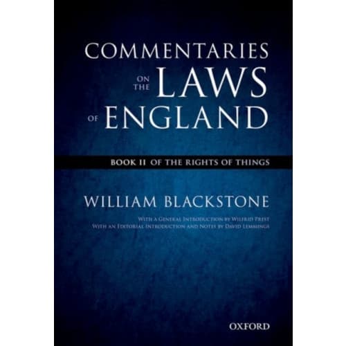 The Oxford Edition of Blackstone's: Commentaries on the Laws of England (häftad, eng)