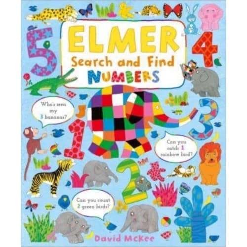 Elmer Search and Find Numbers (bok, board book, eng)