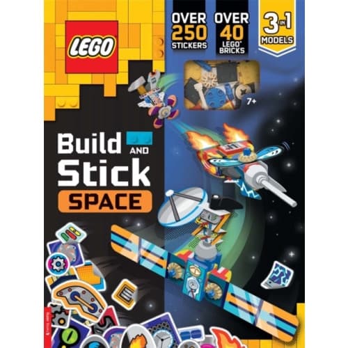 LEGO® Books: Build and Stick: Space (includes LEGO® bricks, book and over 250 stickers) (inbunden, eng)