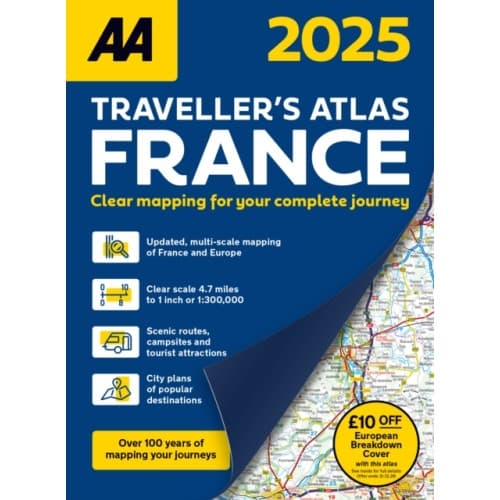 AA Traveller's Atlas France 2025 (häftad, eng)