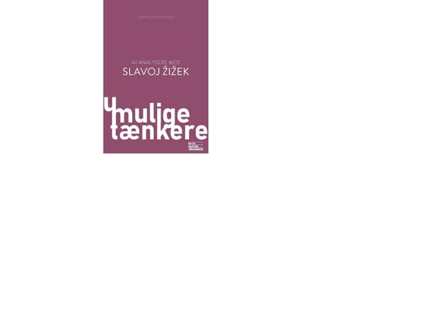 At analysere med Slavoj Zizek | Søren Christensen