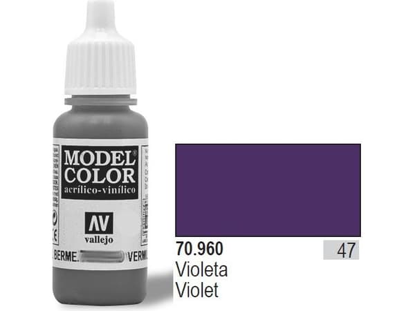 Vallejo 70.960, Violetti, Akryylimaali, Nestemäinen, 17 ml, 1 kpl |