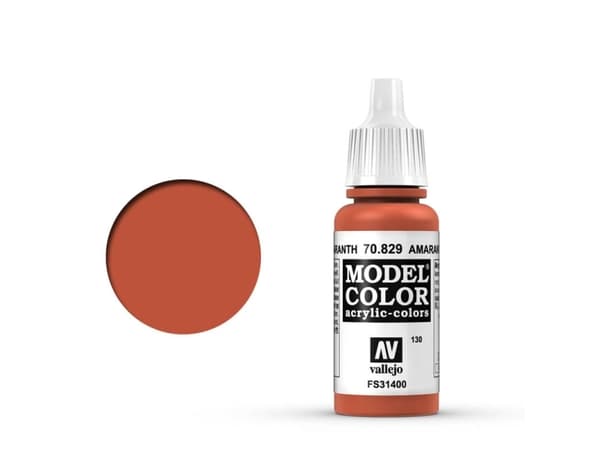 Vallejo 70.829, Röd, Akrylfärg, Vätska, 17 ml, 1 styck |