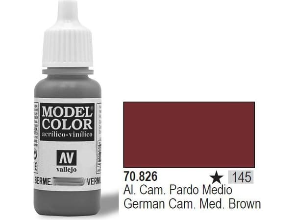 Vallejo 70.826, Brun, Akrylfärg, Vätska, 17 ml, 1 styck |