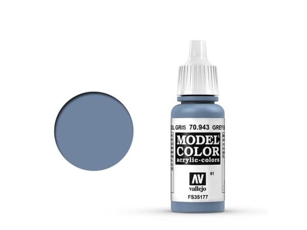 Vallejo 70.943, Blå, Grå, Akrylfärg, Vätska, 17 ml, 1 styck |