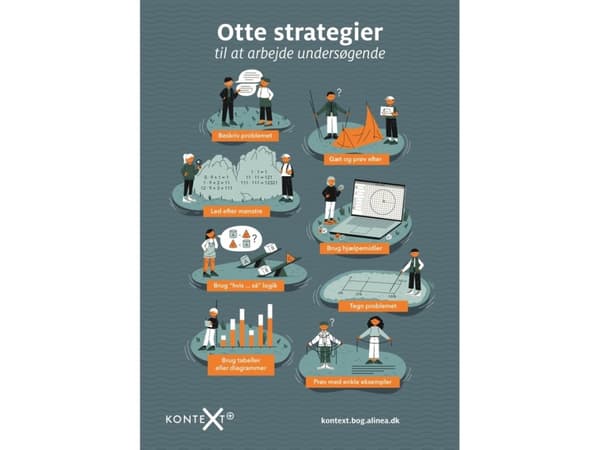 KonteXt+, Otte strategier til at arbejde undersøgende | Ingen forfatter | Språk: Dansk