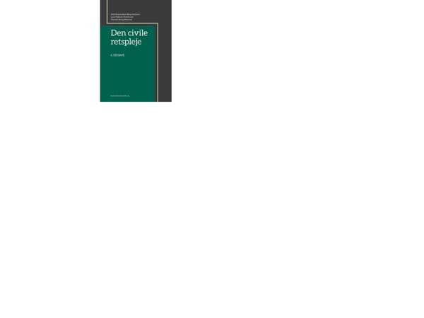 Den civile retspleje | Ulrik Rammeskow Bang-Pedersen;Clement Salung Petersen;Lasse Højlund Christensen