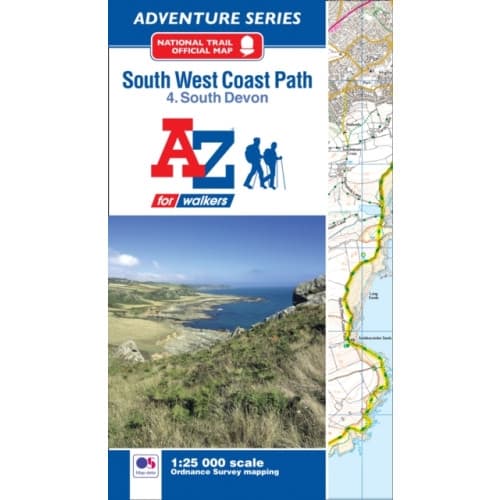 SW Coast Path South Devon Adventure Atlas (häftad, eng)