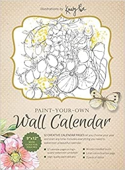 Paint-Your-Own Wall Calendar 9780764364495