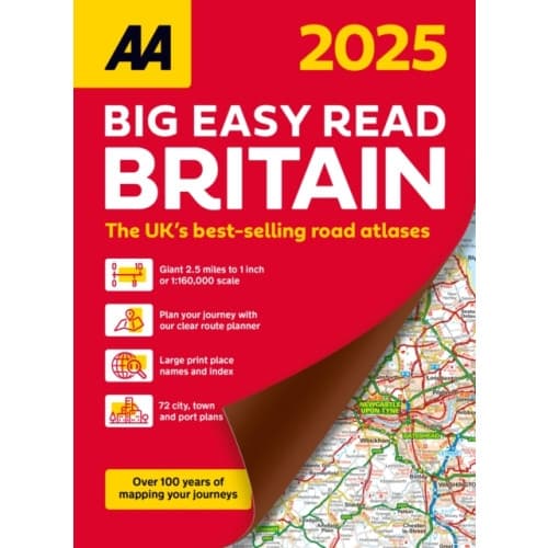 AA Big Easy Read Atlas Britain 2025 (häftad, eng)