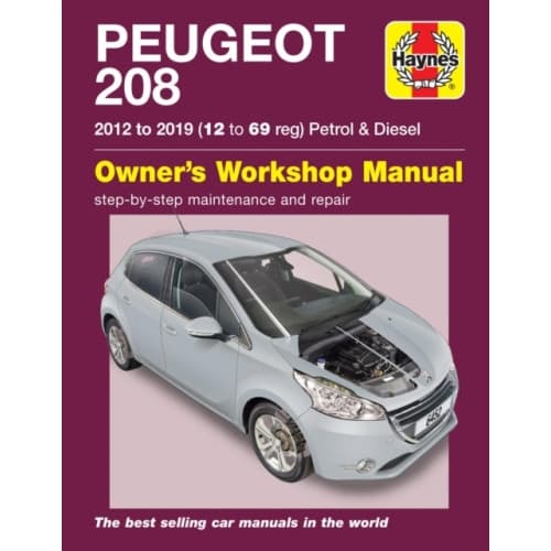 Peugeot 208 petrol & diesel (2012 to 2019) 12 to 69 reg (häftad, eng)
