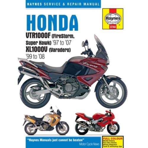 Honda VTR1000F (FireStorm, Super Hawk) (97 - 07) & XL1000V (Varadero) (99 - 08) Haynes Repair Manual (häftad, eng)