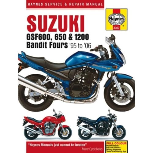 Suzuki GSF600, 650 & 1200 Bandit Fours (95 - 06) Haynes Repair Manual (häftad, eng)