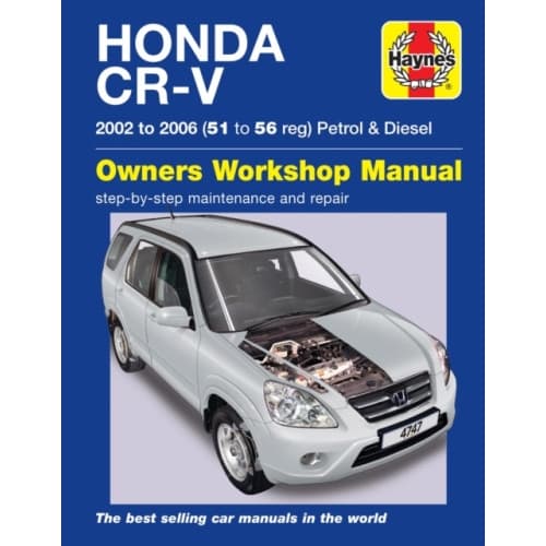 Honda CR-V Petrol & Diesel (02 - 06) Haynes Repair Manual (häftad, eng)