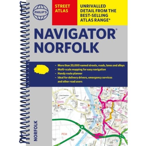 Philip's Navigator Street Atlas Norfolk (bok, spiral, eng)