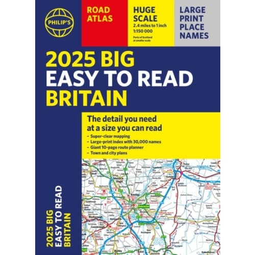 2025 Philip's Big Easy to Read Britain Road Atlas (häftad, eng)