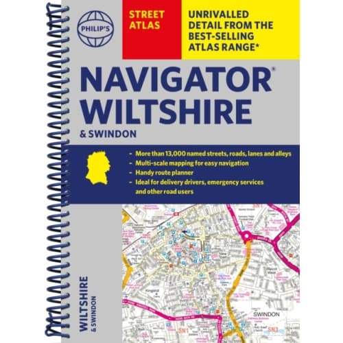 Philip's Navigator Street Atlas Wiltshire and Swindon (bok, spiral, eng)
