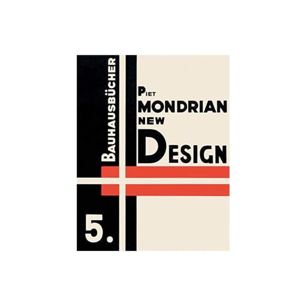 Piet Mondrian New Design: Bauhausbucher 5, 1925 (inbunden, eng)
