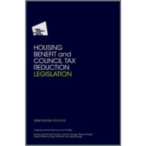 Housing Benefit and Council Tax Reduction Legislation (häftad, eng)
