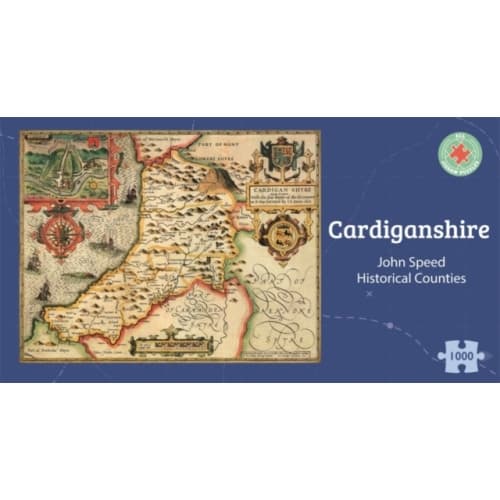 Cardiganshire Historical 1610 Map 1000 Piece Puzzle