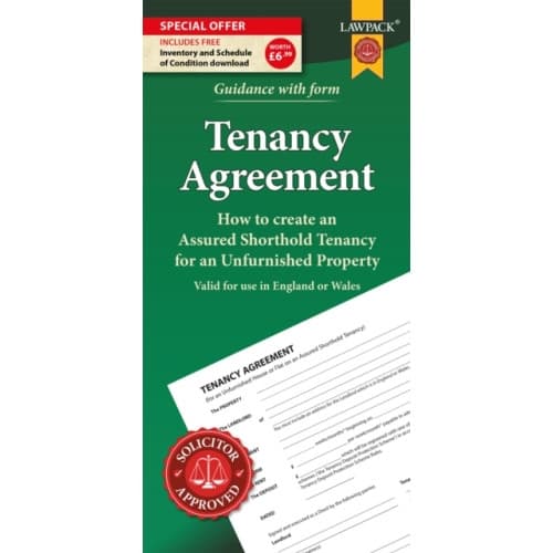Unfurnished Tenancy Agreement Form Pack (häftad, eng)