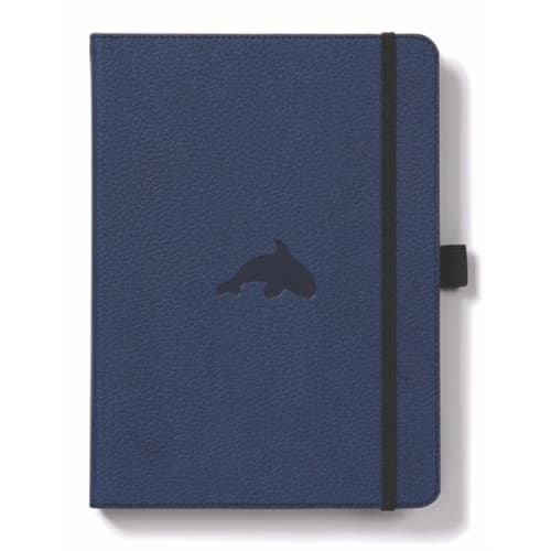 Dingbats A5+ Wildlife Blue Whale Notebook - Plain