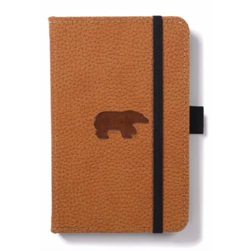 Dingbats A6 Pocket Wildlife Brown Bear Notebook - Dotted