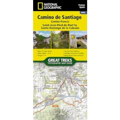 Camino de Santiago - Camino Frances Map 1 of 4