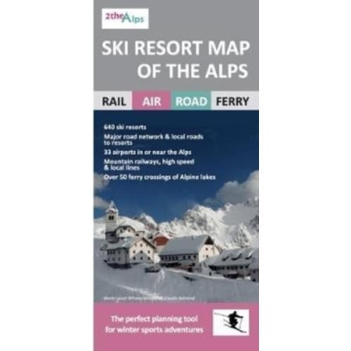 Ski Resort Map of the Alps