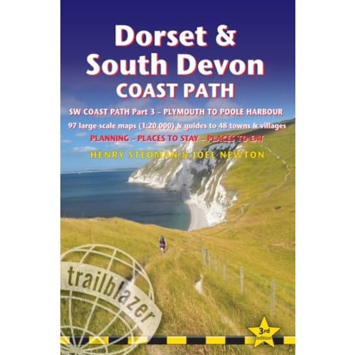 Dorset and South Devon Coast Path - guide and maps to 48 towns and villages with large-scale walking maps (1:20 000) (häftad, eng)