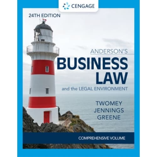 Anderson's Business Law & The Legal Environment - Comprehensive Edition (inbunden, eng)