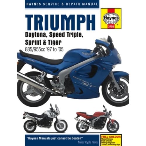 Triumph Daytona, Speed Triple, Sprint & Tiger 885/955cc (97 - 05) (häftad, eng)