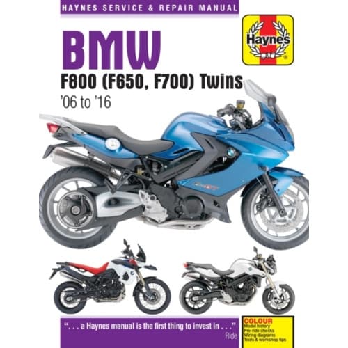 BMW F650, F700 & F800 Twins (06-16) Haynes Repair Manual (häftad, eng)