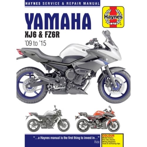 Yamaha XJ6 & FZ6R (2009-2015) Haynes Repair Manual (häftad, eng)