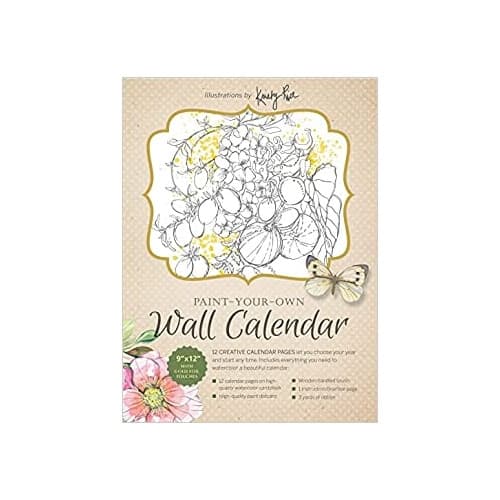 Paint-Your-Own Wall Calendar : Illustrations by Kristy Rice (häftad, eng)