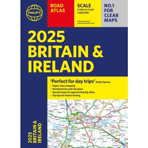 2025 Philip's Road Atlas Britain and Ireland (häftad, eng)